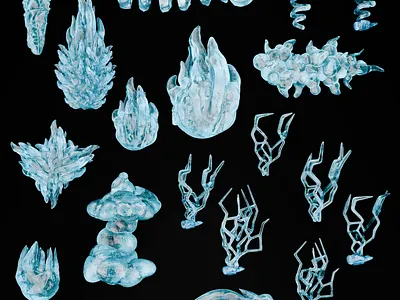 Magical particles and effects for 3d printing 3d 3d art 3d model 3d printing 3d sculpting blender design warhammer