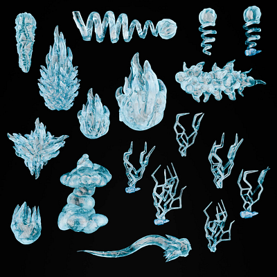 Magical particles and effects for 3d printing 3d 3d art 3d model 3d printing 3d sculpting blender design warhammer