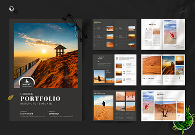 Modren Portfolio Brochure Template marketing collateral template