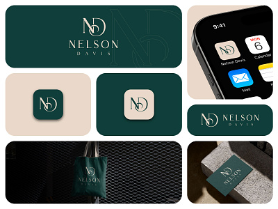 Nelson Davis Logo & Brand Identity Design brand identity design branding graphic design logo logo branding logodesign luxurylogo ndlogo