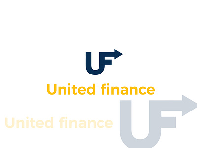 United Finance minimal word Logo brand consistency elegant logo logo design timeless logo design