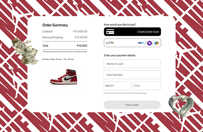 Daily UI #002- Card Checkout airjordan annimation apple appleliquidglass cardcheckout checkout creditcard daily ui dailyui ecommerce googlepay jordan liquid glass liquidglass nike payment paytm shopify shopping upi