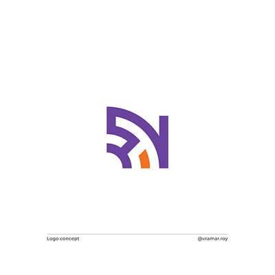 Logo design modern R + N logo design for sale. branding creative design graphic design illustration logo logo design logodesign logotype luxury