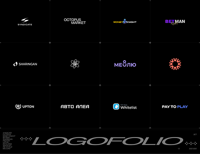 Logofolio 0.1 3d animation branding graphic design logo motion graphics ui
