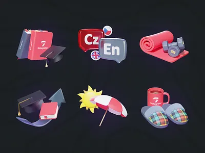 🎁 Our Benefits – 3D Illustrations Pack 3d 3d render 3ddesign 3dmodeling 3drender blender blender3d cinema4d icon icons set ui visualization