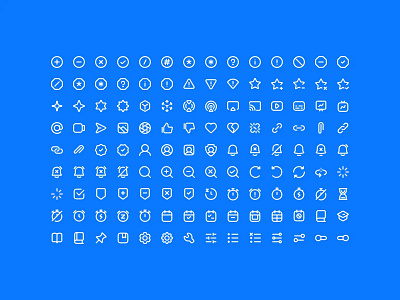 Outline Icons - Lookscout Design System clean design icon set icons layout lookscout outline ui user interface ux vector
