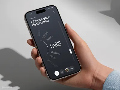 Choose your destination city destination discover find location map place select selection slider travel ui ui design