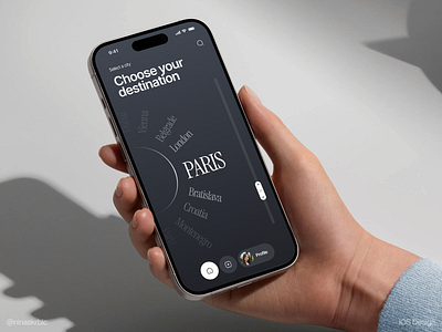 Choose your destination city destination discover find location map place select selection slider travel ui ui design