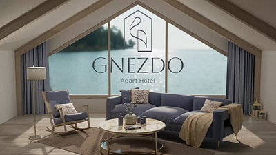 YOUR HOME AWAY FROM HOME 3d 3d animation 3d visualization animation brand identity branding cgi cinema 4d design graphic design hotel illustration interior logo logo design logotype modeling motion graphics visual identity