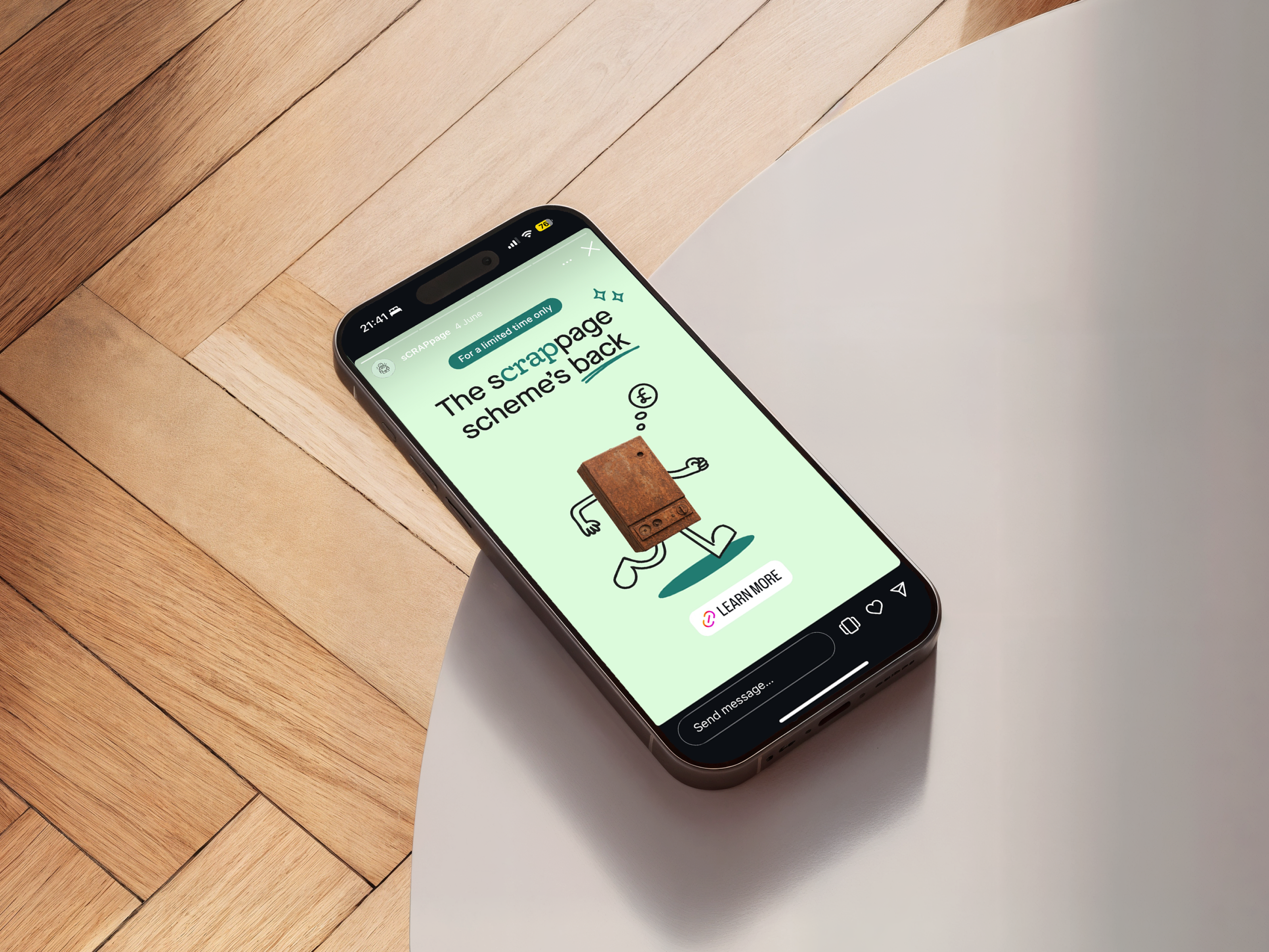 Heatable Scrappage Campaign boiler branding branding campaign campaign design creative direction funny characters marketing design mobile promo visuals quirky scrappage scheme ui visual storytelling