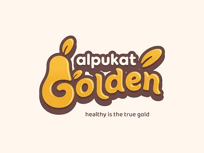 Alpukat Golden avocado branding graphic design iconic logo logo design logotype typography