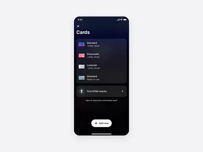 Revolut cards list → Card details animation app design card details cards cards list clean design fintech interaction minimal mobile principle product design transition ui ux