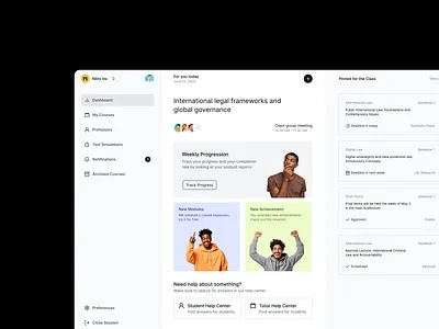 E-Learning Dashboard dashboard graphic design ui ux webapp