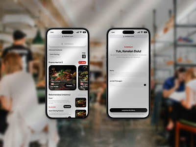 McDoni - Food Self Order Web design figma food mcdoni mobileapp ordering system phone restaurant self order ui ui design uiux design website