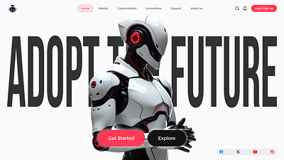 NeuroNest - Adopt The Future .. Concept 3ddesign ai aicompanion animation artificial intelligence figma futuristic futuristic website graphic design interfacedesign motion graphics motiondesign neuronest productconcept robotadoption uiux web website