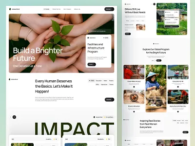 WaterKind Donation Charity Platform agency blog branding charity community design donation elementor framer landing page philanthropy platform social ui webflow website wordpress