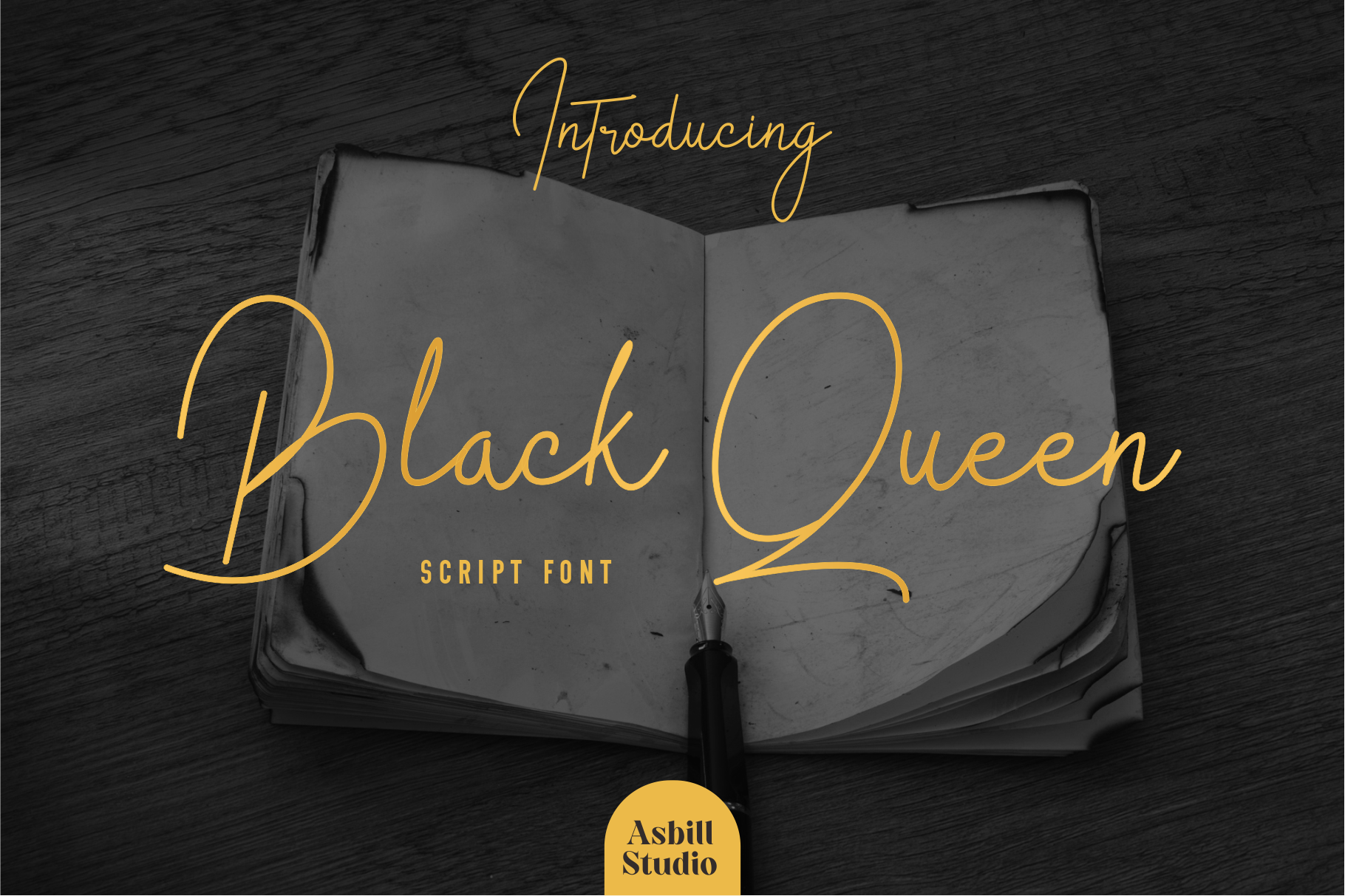 Black Queen branding font fonts graphic design handwritten logo script typeface typography