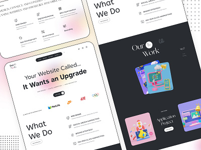Four 19 Media elemantor graphic design home landing template ui ux wordpress
