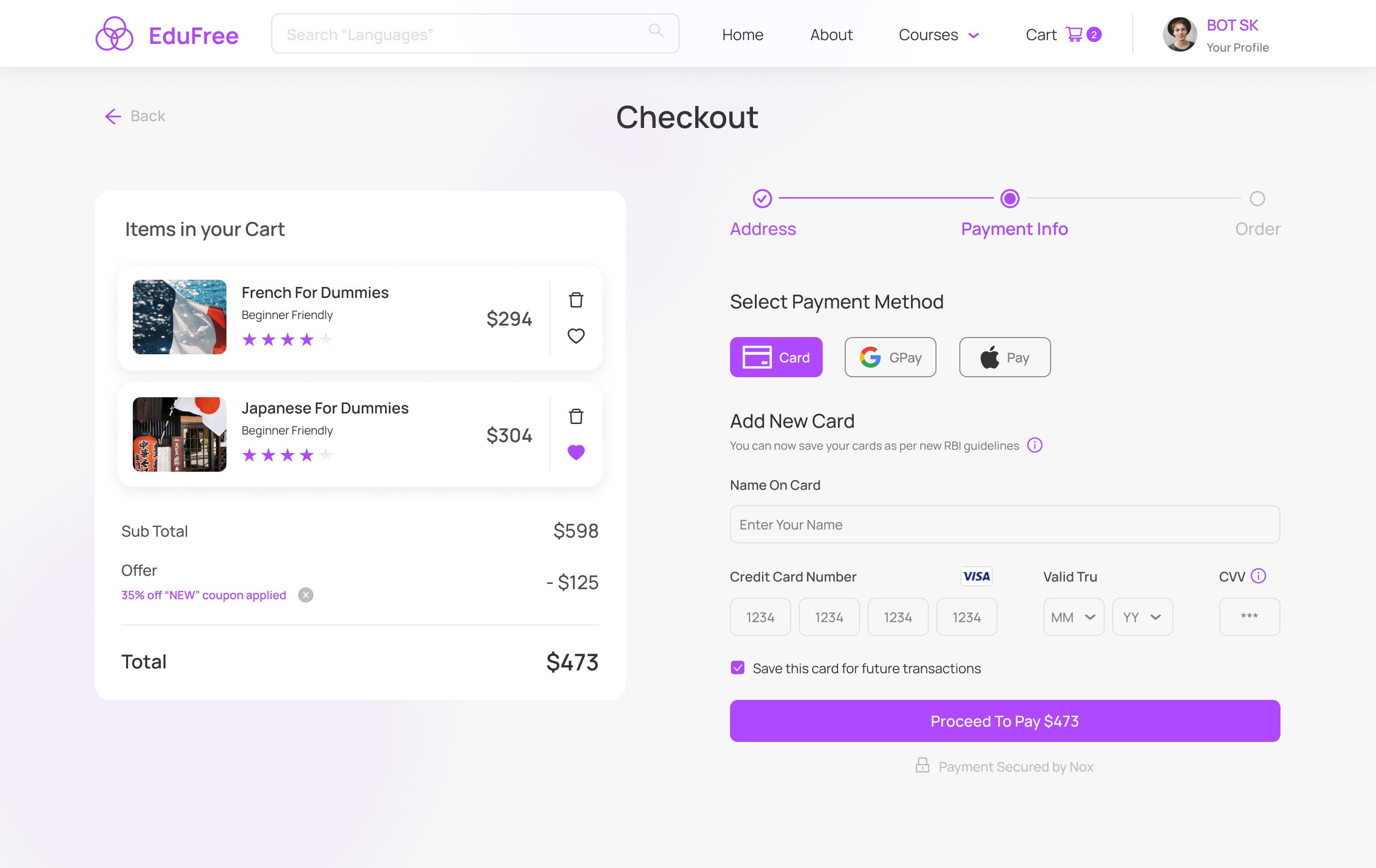 Daily UI Day 2 - Checkout checkout dailyui darkui design figma ui website