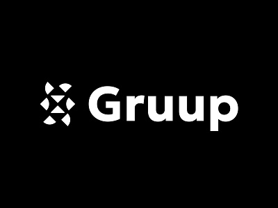Gruup abstract bold branding consultant design geometric logo logodesign modern