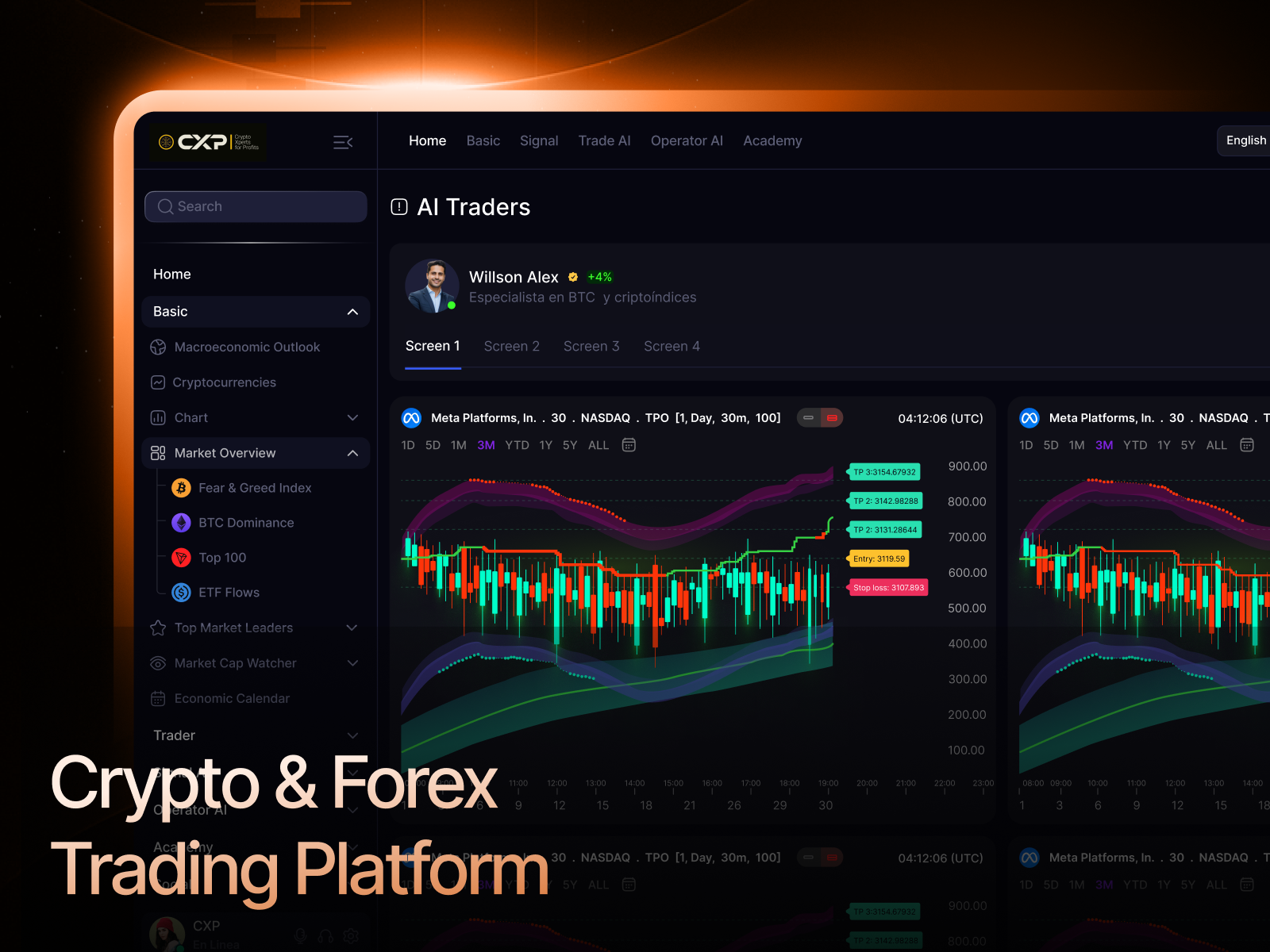 CXP - Crypto/Forex Trading Platform crypto trading crypto trading platform forex trading future trading product design proptrading saas trading dashboard trading platform trading website