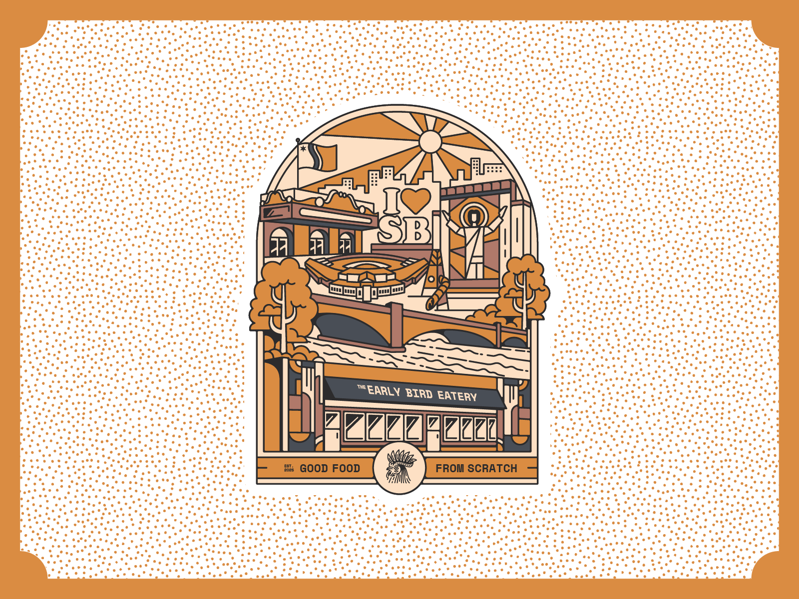 Example of Unique Linework Illustration