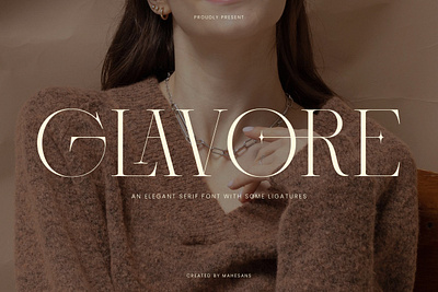 Glavore Typeface branding design display display font elegant font font display luxury sans sans serif type type design typeface