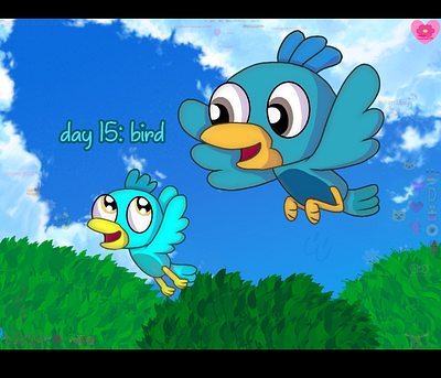 Junefairytale Day 15: bird art post art tag digital art drawing fan art illustration