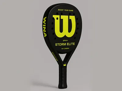 Wina 3D Padel Racket Design 3d 3d padel adidas padel branding bull padel elite padel fitness graphic design illustration padel club padel design padel racket padel tennis racket racket design sports design sportwear tennis padel w padel