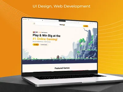 VibeTron - Gaming Platform Website Design bonus figma game gamer gaming gaming market gaming platform gaming website landing page minimal platform ui ui design uiux ux winner