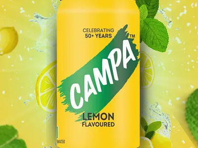CAMPA COLA FLYER DESIGN POSTER advertisingposter campacola drinkposter flyerdesign flyerposter graphic design poster socialmediaflyerdesign tinposter
