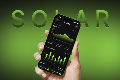 Solar Panel SaaS app dashboard dashboarddesign energyapp graphic design greentech ios mobile app productdesign renewableenergy saas saasdesign service solarpanelapp solarpower ui ux