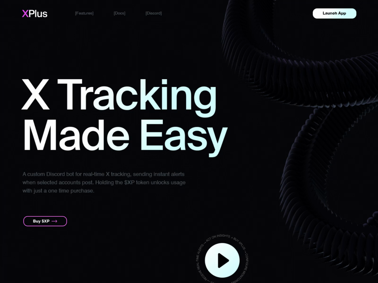 XPlus - Crypto Twitter Tracker (3D Animation) by Cyber Studio on Dribbble