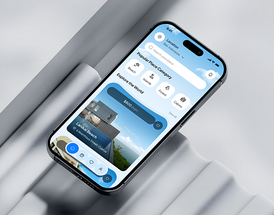 AI Travel Mobile App ai app best app design flight home screen mobile mobile app mobile app ui modern app ui modern ui search ship tour tourism travel travel app travelling trip