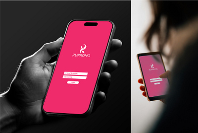 RupRong: Elegant Skincare & Beauty E-commerce Logo