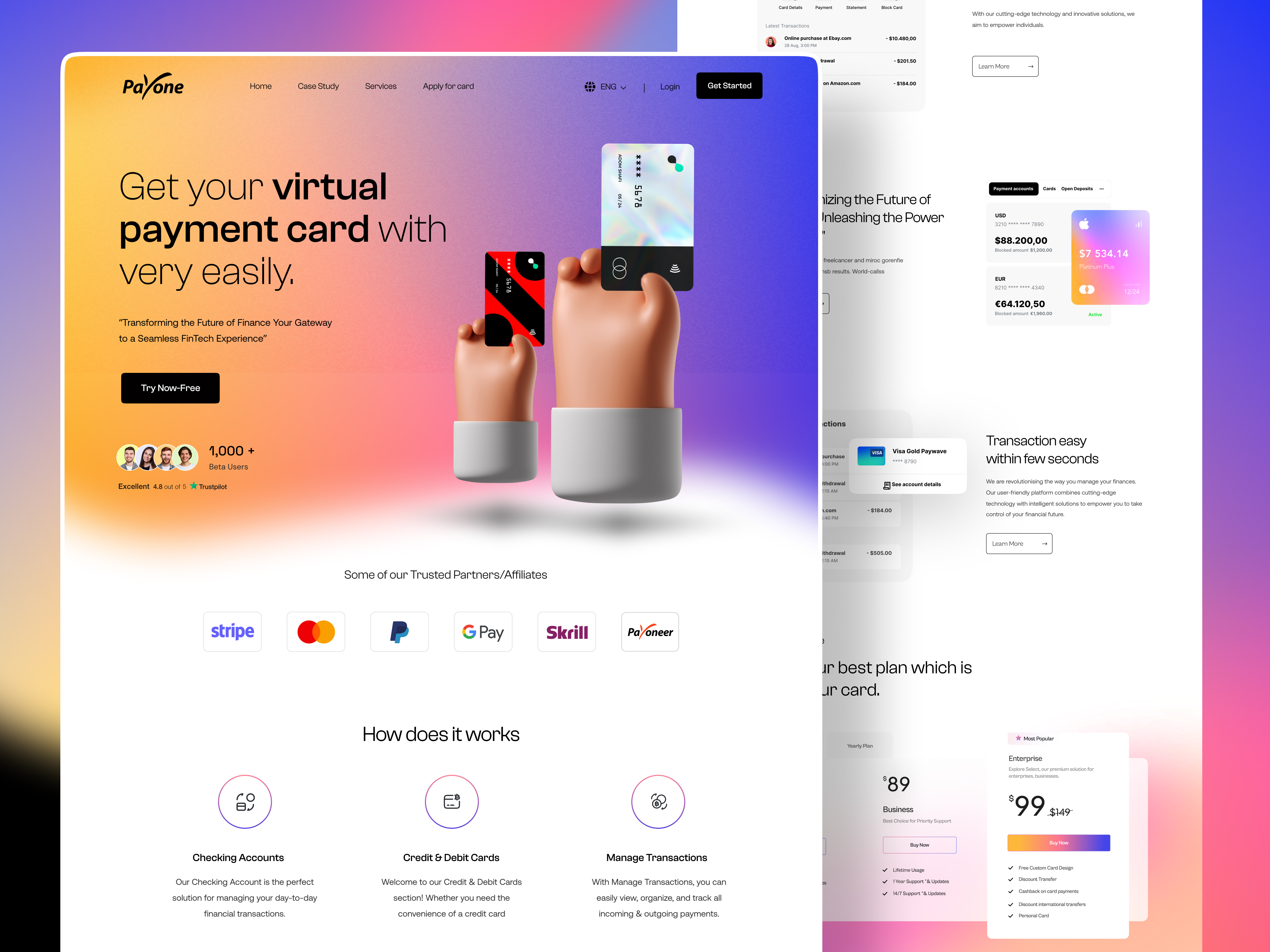 Example of Saa S Landing Page Design