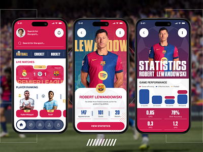 ⚽ Next-Gen Football Stats & Live Match App Design! basketball cricket design football game app hockey live score mobile app sport app sports sports app design sports news sportsdesign sportsdesigns ui ui ux uidesign uidesigner uiuxdesign uxdesign