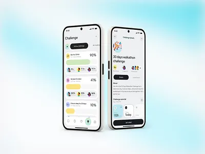 ReviveNest – AI Health & Fitness App with Sleep Analysis ai assistant android challenge challenge calendar fitness health app health tracker marathon challenge minimalist mobile app monitoring new product design project tracker trendy ui ux vivasoft walkathon challenge wellness app