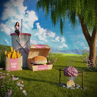 Modern Prisoner #7 3d 3d animation 3d art 3d illustration abstract art blender cgi character design cinema 4d concept art digital art environment design game art geometric art isometric low poly modeling motion graphics render stylized