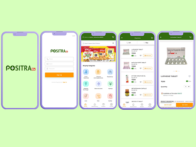 Online Pharmacy App app health mobile pharmacy ui ux