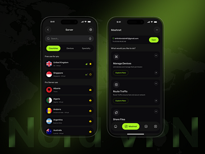 VPN Mobile App app design app interfaces best app design cybersecurity figma ios app mobile app design mobile app ui ui ui ux design vpn vpn mobile app vpnapp vpnconcept