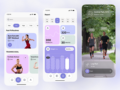 Workout Tracker Fitness App activity app app design exersise fitness fitness app fitness club fitness tracker ios mobile mobile app mobile ui tracker ui design uiux wellness workout app