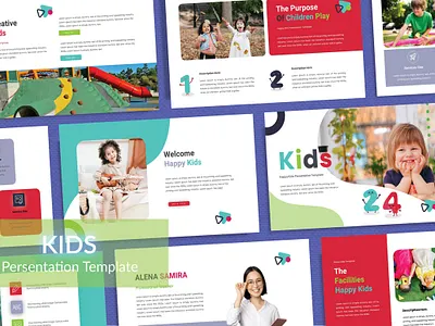 Kids Persentation Template branding funs