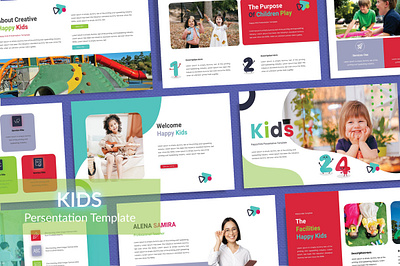 Kids Persentation Template branding funs