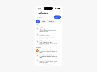 Notifications Ui design ui ui design ux ux design