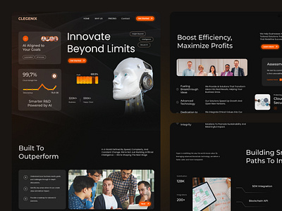 DevOps Platform Landing Page Template agency website animation automation coding crm cybersecurity developer devops hardware landing page network security software startup tech technology ui ux web webdesign webdevelopment website