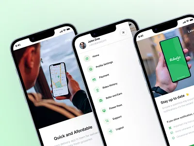 Bike/Car Ride App app branding design mobile app ui ui design vector