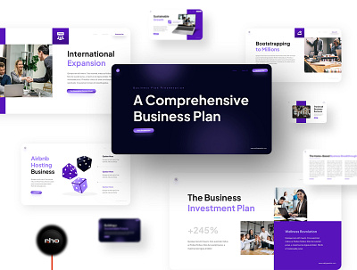 Business Plan Presentation branding business corporate design digital graphic design marketing pitch deck plan planning powerpoint presentation project proposal slide template ui