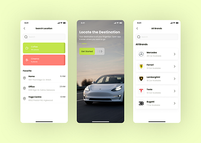 Find Your Ride, Fast and Easy auto app design branding car booking car rental app clean ui design designinspiration ios app ui light mode ui location finder mobile app mobile ui search interface smart mobility tesla app ui ui design user experience user interface ux ux design