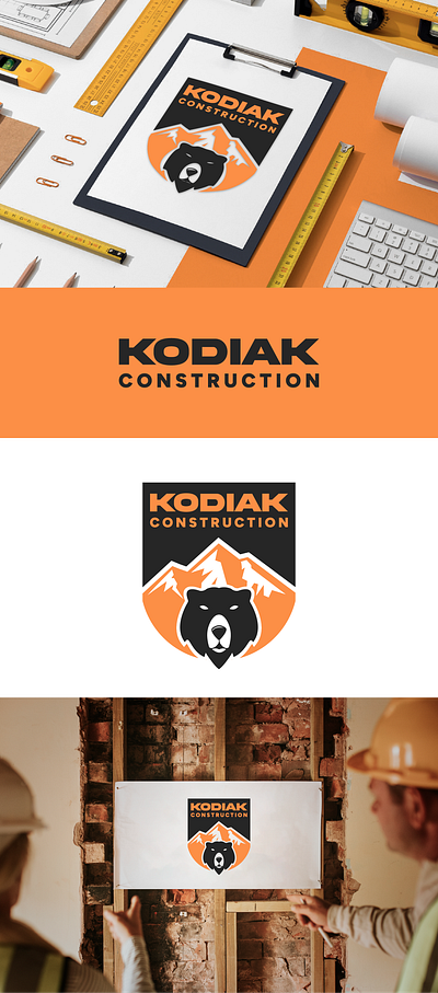 Kodiak | Construction Logo Concept graphic design logo